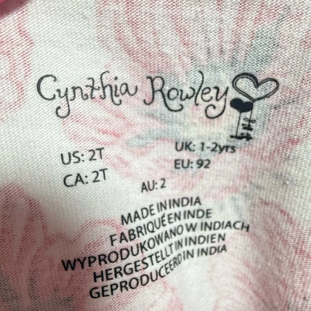 Cynthia Rowley Lot of 3 dress size 2t Flutter Sleeve Dress Easter/Spring